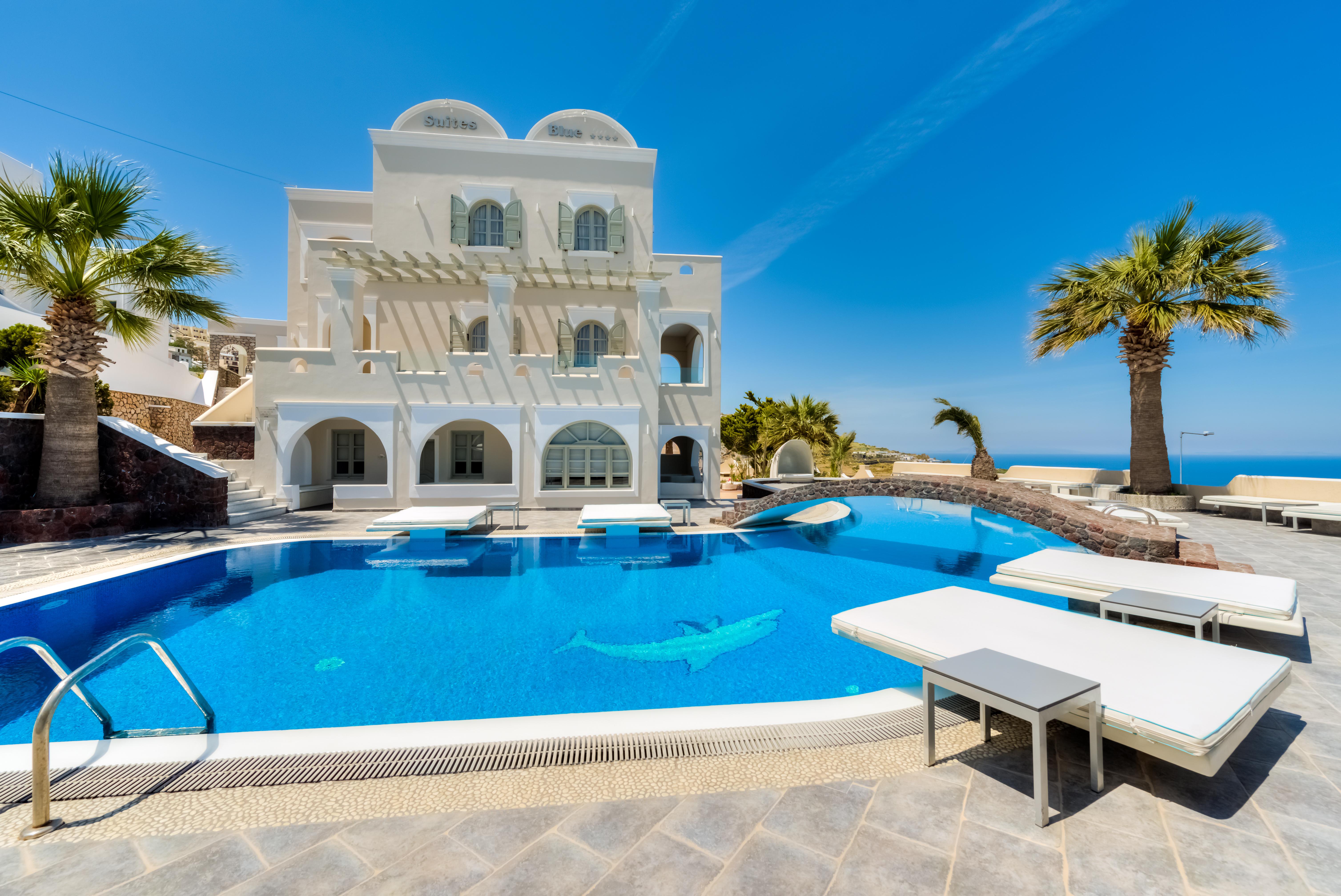 Blue Sky Hotel Fira  Bagian luar foto